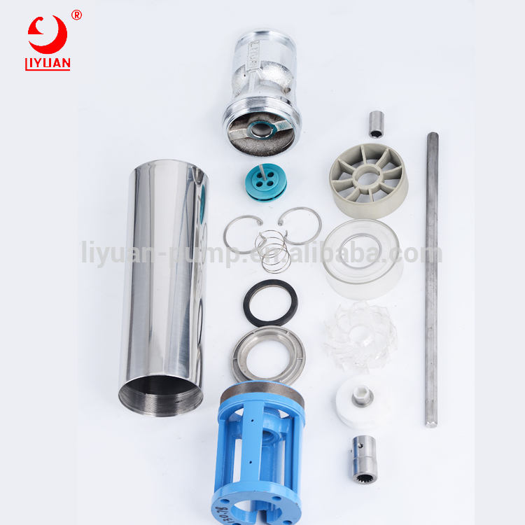 Liyuan 6 polegadas ppo pom pc peças de reposição impulsor 30hp taxa preço submergível na água exectrical solar cabeça de ferro fundido solar poço profundo bomba